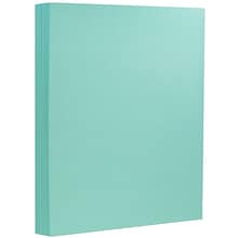 JAM Paper® Matte Cardstock, 8.5 x 11, 130lb Turquoise, 25/pack
