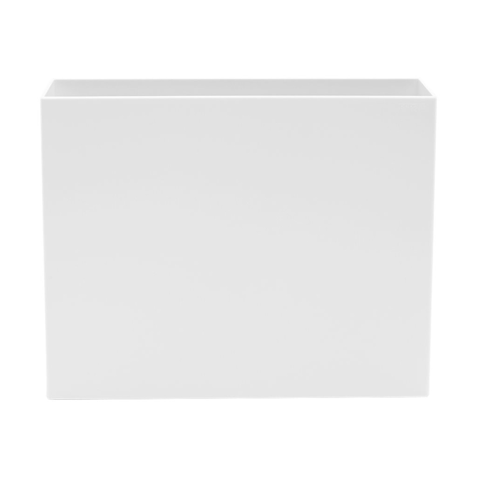 Poppin Plastic File Box, Letter Size, White (101272)