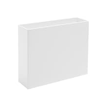 Poppin Plastic File Box, Letter Size, White (101272)