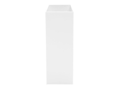 Poppin Plastic File Box, Letter Size, White (101272)