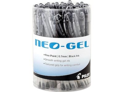 Pilot Neo-Gel Gel Pens, Fine Point, Black Ink, 48/Pack (84071)