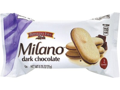 Pepperidge Farm Milano Dark Chocolate Cookies, 0.75 oz., 20/Pack (220-00088)