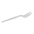 Dixie Polystyrene Forks, Heavy-Weight, Crystal, 1000/Carton (FH017)