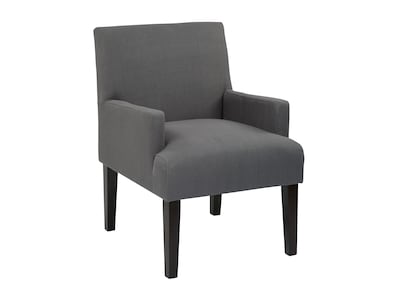 Work Smart Main Street Fabric Guest Chair, Charcoal (MST55-W12)