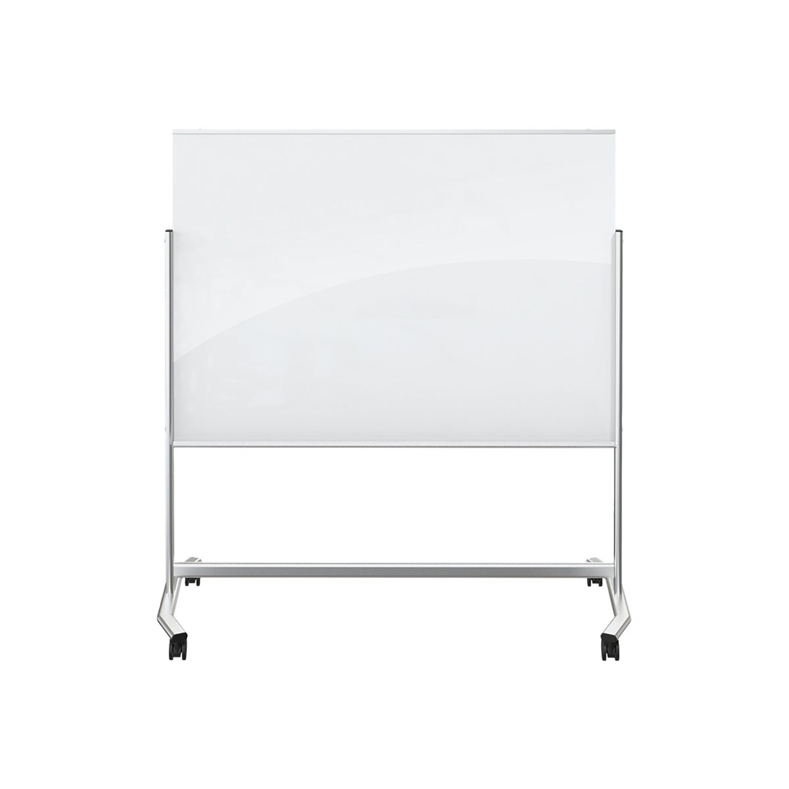 MooreCo Visionary Move Glass Dry-Erase Whiteboard, Metal Frame, 6 x 4 (74951)