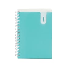 Poppin Medium Pocket Notebook, 6 x 8.5, College Ruled, 80 Sheets, Aqua (101351)