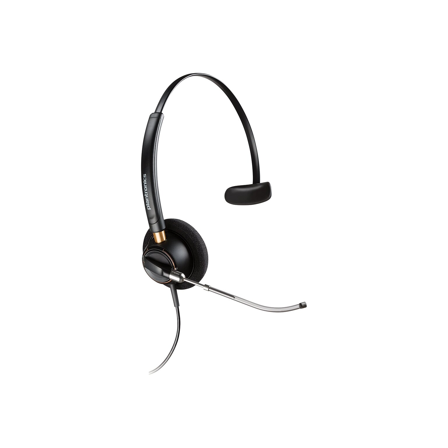 Poly EncorePro HW510V Phone Headset, Over-the-Head, Black (?783Q3AA#ABA)