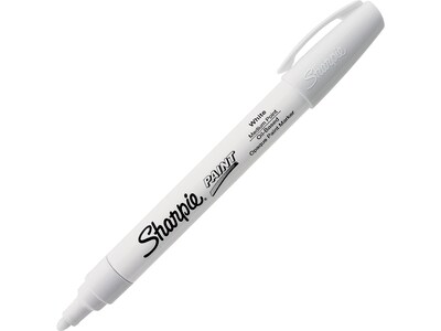 Sharpie Oil-Based Paint Marker, Medium Tip, White (35558)