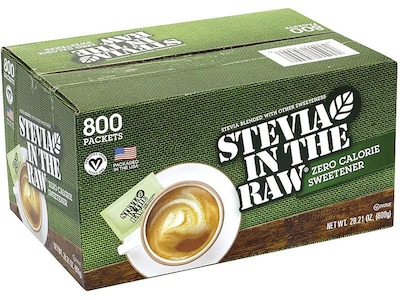 Stevia In The Raw Artificial Sweeteners, 800/Box (220-00441)