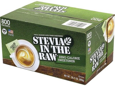 Stevia In The Raw Artificial Sweeteners, 800/Box (220-00441)