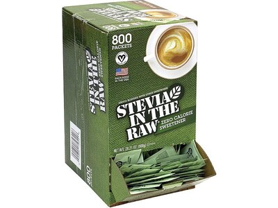 Stevia In The Raw Artificial Sweeteners, 800/Box (220-00441)