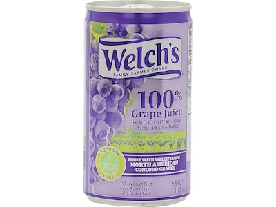 Welchs Grape Juice, 5.5 oz., 48/Carton (20600)