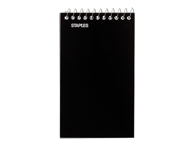 Staples Memo Pads, 3" x 5", College Ruled, Assorted Colors, 75 Sheets/Pad, 240 Pads/Pack (TR11491CT)