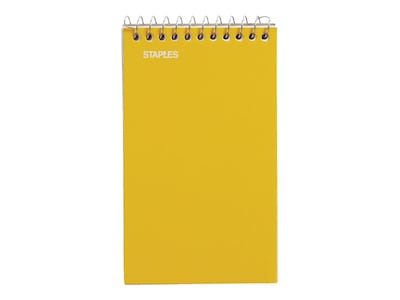 Staples Memo Pads, 3" x 5", College Ruled, Assorted Colors, 75 Sheets/Pad, 240 Pads/Pack (TR11491CT)