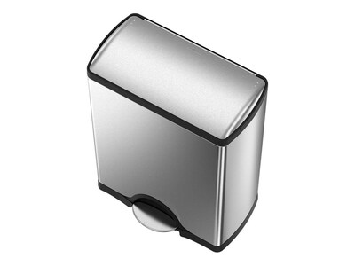 simplehuman Indoor Step Trash Can, Brushed Stainless Steel, 13 Gal. (CW1816)