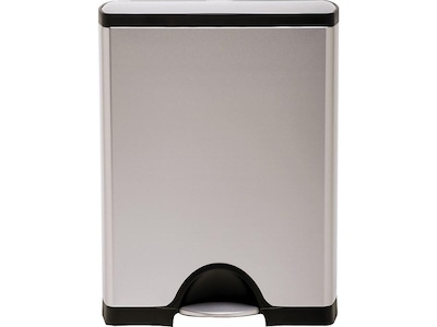 simplehuman Indoor Step Trash Can, Brushed Stainless Steel, 13 Gal. (CW1816)