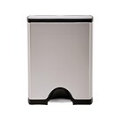 simplehuman Indoor Step Trash Can, Brushed Stainless Steel, 13 Gal. (CW1816)