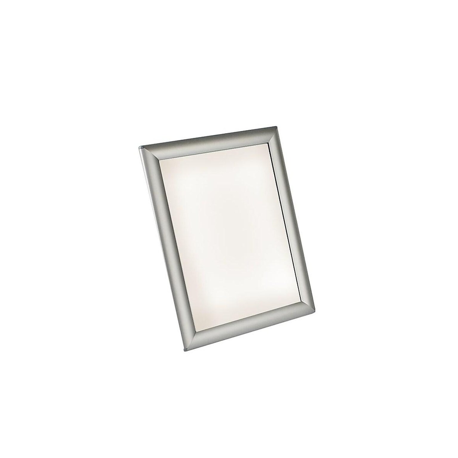 Azar Sign Holders, 8.5 x 11, Tabletop, Silver Aluminum, 10/Pack (300208-SLV)