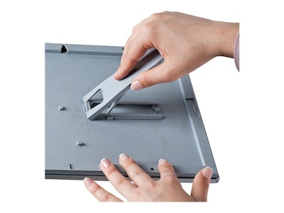 Azar Sign Holders, 8.5" x 11", Tabletop, Silver Aluminum, 10/Pack (300208-SLV)