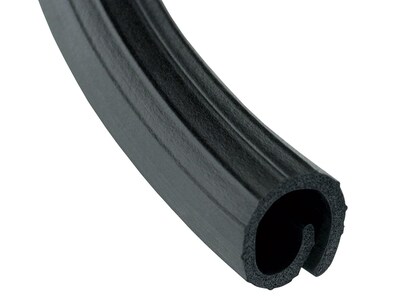 UT Wire 12' Rubber Wrap Cable Concealer, Black (UTW-FCW12-BK)