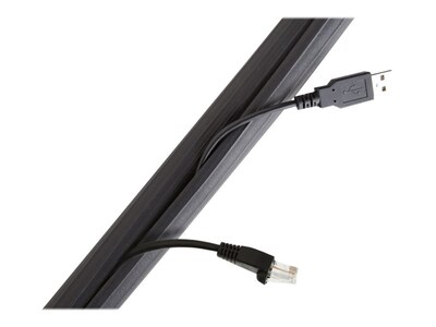 UT Wire 12' Rubber Wrap Cable Concealer, Black (UTW-FCW12-BK)