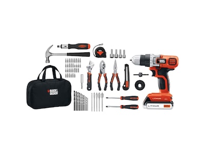 Black & Decker MAX 20V Lithium-Ion Cordless Drill Kit (LDX120PK)