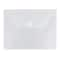 JAM Paper Poly Envelope with Hook & Loop Closure, Letter Size, Clear, 12/Pack (218V0CL)