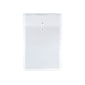 JAM Paper® Plastic Envelopes with Button and String Tie Closure, Legal Size, Clear, 12/Pack (119B1CL)