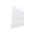 JAM Paper® Plastic Envelopes with Button and String Tie Closure, Legal Size, Clear, 12/Pack (119B1CL