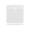 JAM Paper Poly Envelope Button & String Tie Closure, 1 Expansion, Letter Size, Clear, 12/Pack (118B