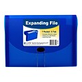 C-Line Expanding File, Letter Size, 7-Pocket, Blue (CLI48305)