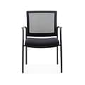 Quill Brand® Dedham Mesh Back Fabric Guest Chair, Black (51479-CC)