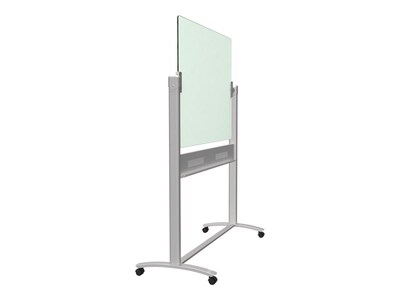 Quartet Infinity Magnetic Glass Dry-Erase Mobile Presentation Whiteboard Easel, Silver Base, 3 x 4