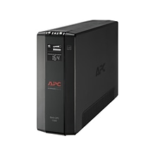 APC Back UPS Pro Battery Backup and Surge Protector, Compact Tower, 1500VA, AVR, LCD, 120V, Black (B