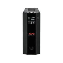 APC Back UPS Pro Battery Backup and Surge Protector, Compact Tower, 1500VA, AVR, LCD, 120V, Black (B