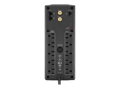 APC Back UPS Pro 1350VA 10-Outlet Battery Backup and Surge Protector, Black (BX1350M)