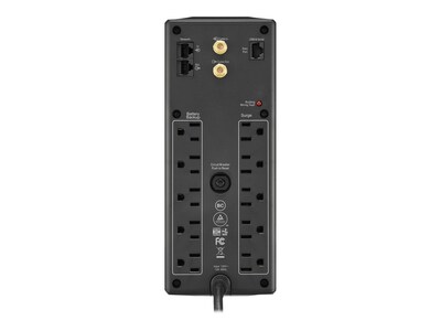 APC Back UPS Pro 1350VA Battery Backup and Surge Protector, 10-Outlets, Black (BX1350M)