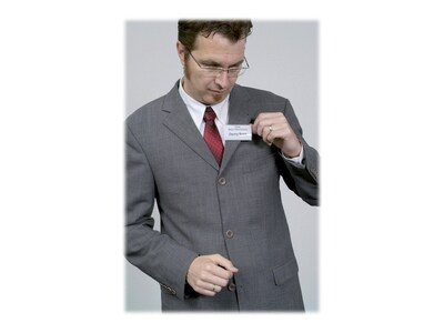 Durable Click Fold ID Badge Holders, Clear, 10/Pack (8215-19)