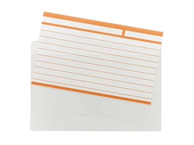Smead® Self-Adhesive Poly Pockets, Index Card Size (5-5/16 W x 3-5/8 H), Clear, 100/Bx (68153)