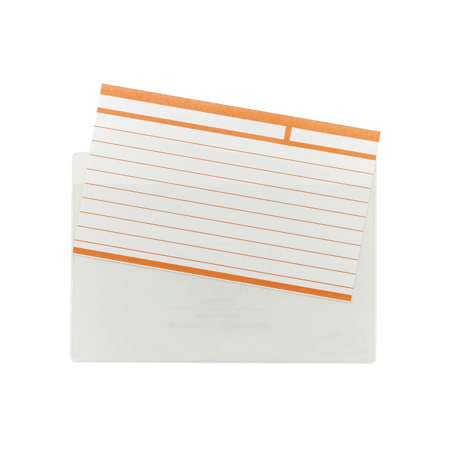 Smead® Self-Adhesive Poly Pockets, Index Card Size (5-5/16 W x 3-5/8 H), Clear, 100/Bx (68153)