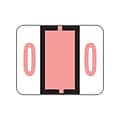 Smead BCCRN Color Coded Numeric Labels, 0, Pink, 500/Roll (67370)