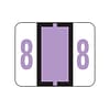 Smead BCCRN Color Coded Numeric Labels, 8, Lavender, 500/Roll (67378)