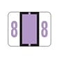 Smead BCCRN Color Coded Numeric Labels, 8, Lavender, 500/Roll (67378)