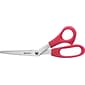 Westcott All Purpose 8" Stainless Steel Standard Scissors, Pointed Tip, Red (10703)