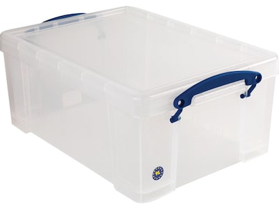 Iris 54 Qt. Stack & Pull Plastic Storage Box, Clear Set of 6