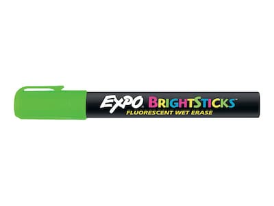 6- Expo NEON WINDOW Low Odor DRY ERASE BOLD BULLET tip marker 1752226  blacklight