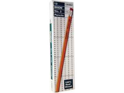Dixon Wooden Pencil, 2.2mm, #2 Soft Lead, Dozen (14402)