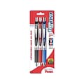 Pentel EnerGel Deluxe RTX Retractable Gel Pens, Medium Point, Assorted Ink, 3 Pack (BL77BP3M)