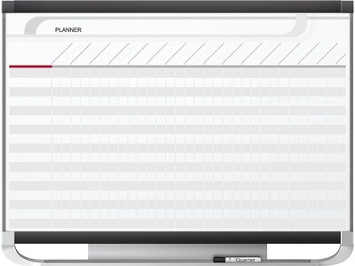 Quartet Prestige Magnetic Total Erase Planning Board, Graphite Frame, 4 x 3 (PP43P2)