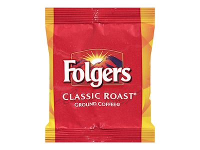 Folgers Classic Roast Ground Coffee, Medium Roast, Fraction Packs, 42/Carton (PRO18999)